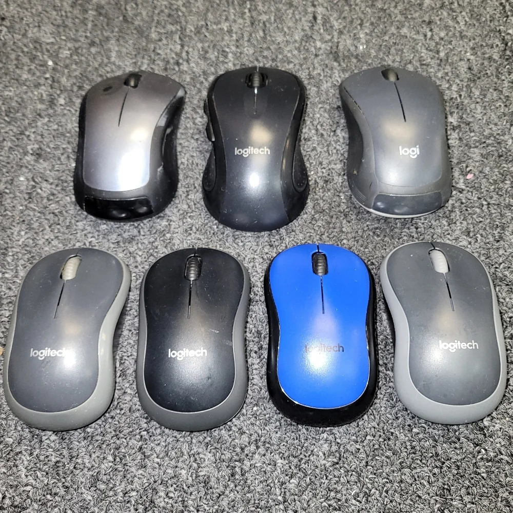 7pc Logitech Wireless Mouse without USB Nano Receivers - AS IS